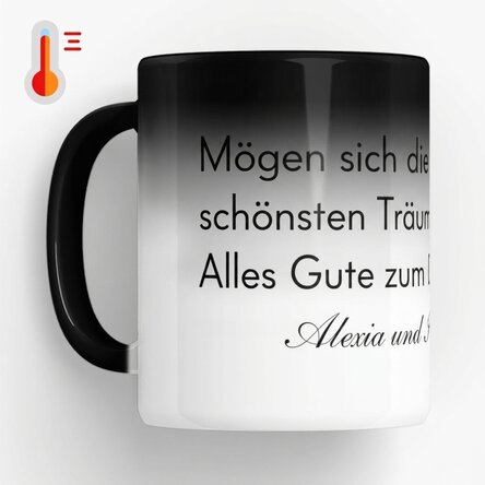 Personalisierte Zaubertasse mit Text – Eine Botschaft für die Liebsten