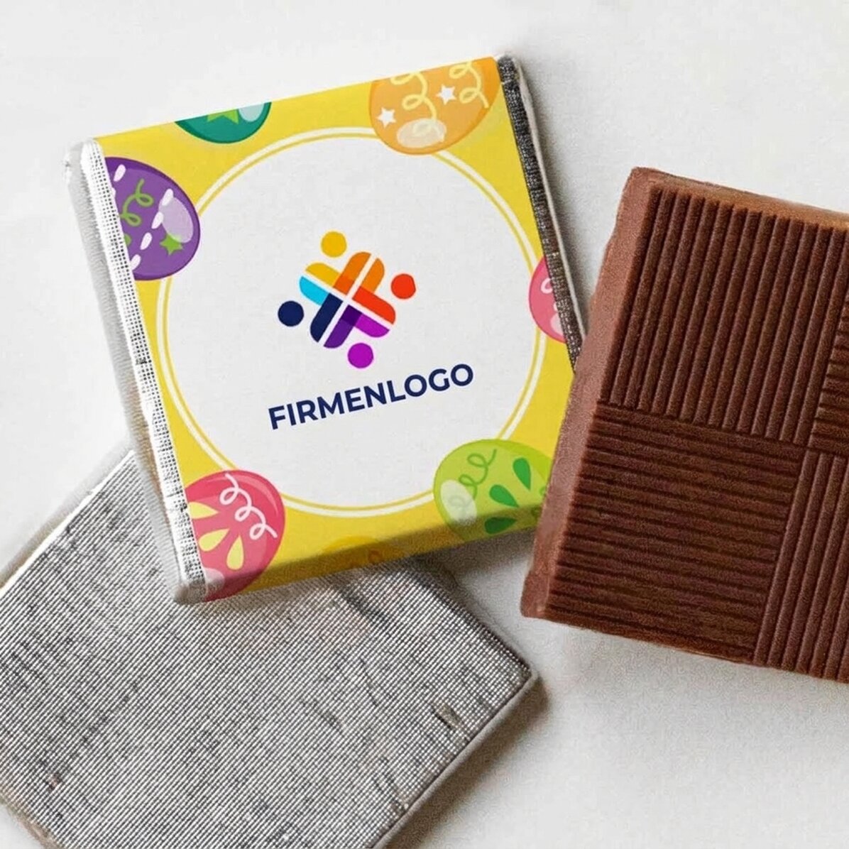 Personalisierte Mini-Schokolade mit Logo – Ostern