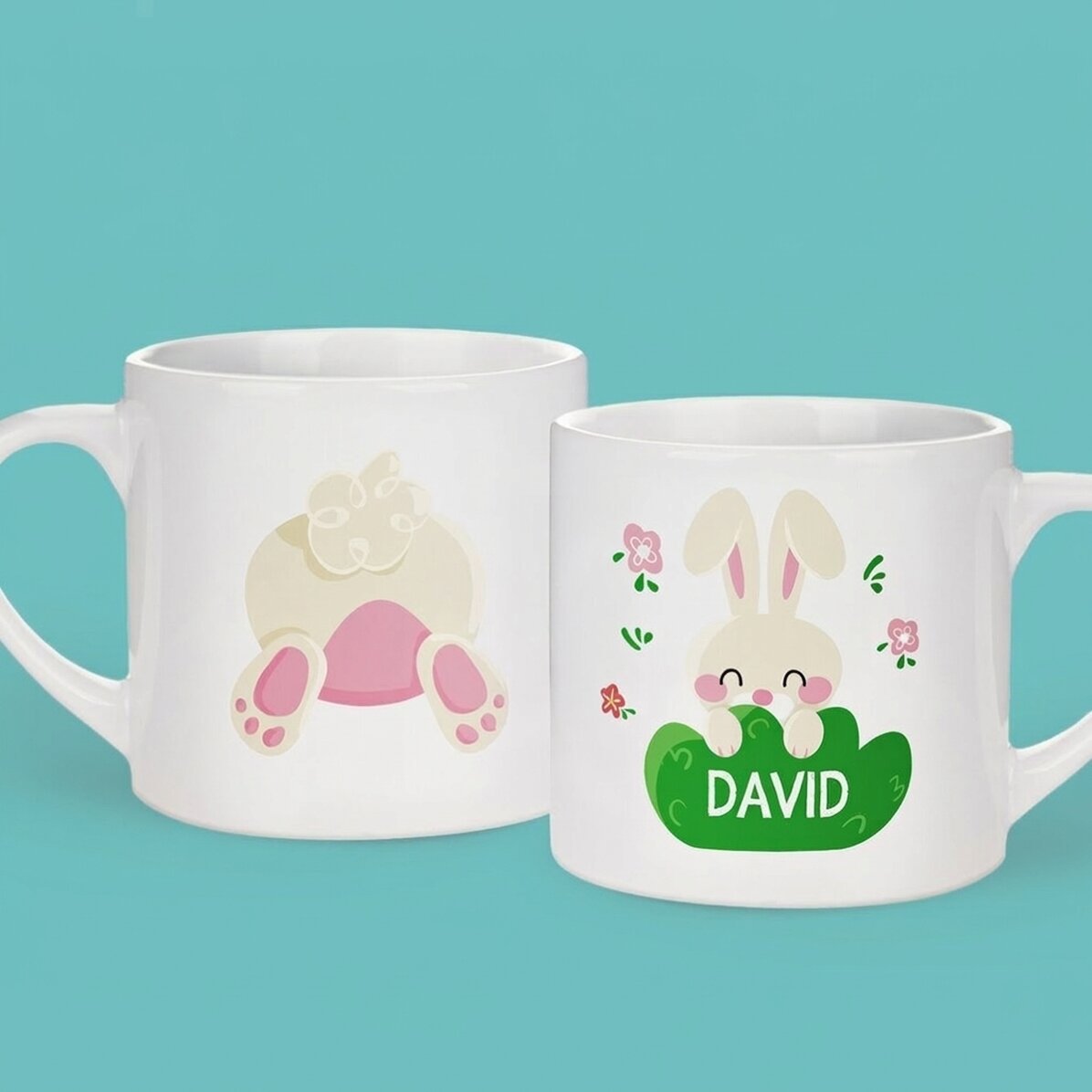 Personalisierter Kinderbecher mit Namen – Cute Bunny
