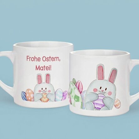 Personalisierter Kinderbecher mit Aufdruck – Frohe Ostern!