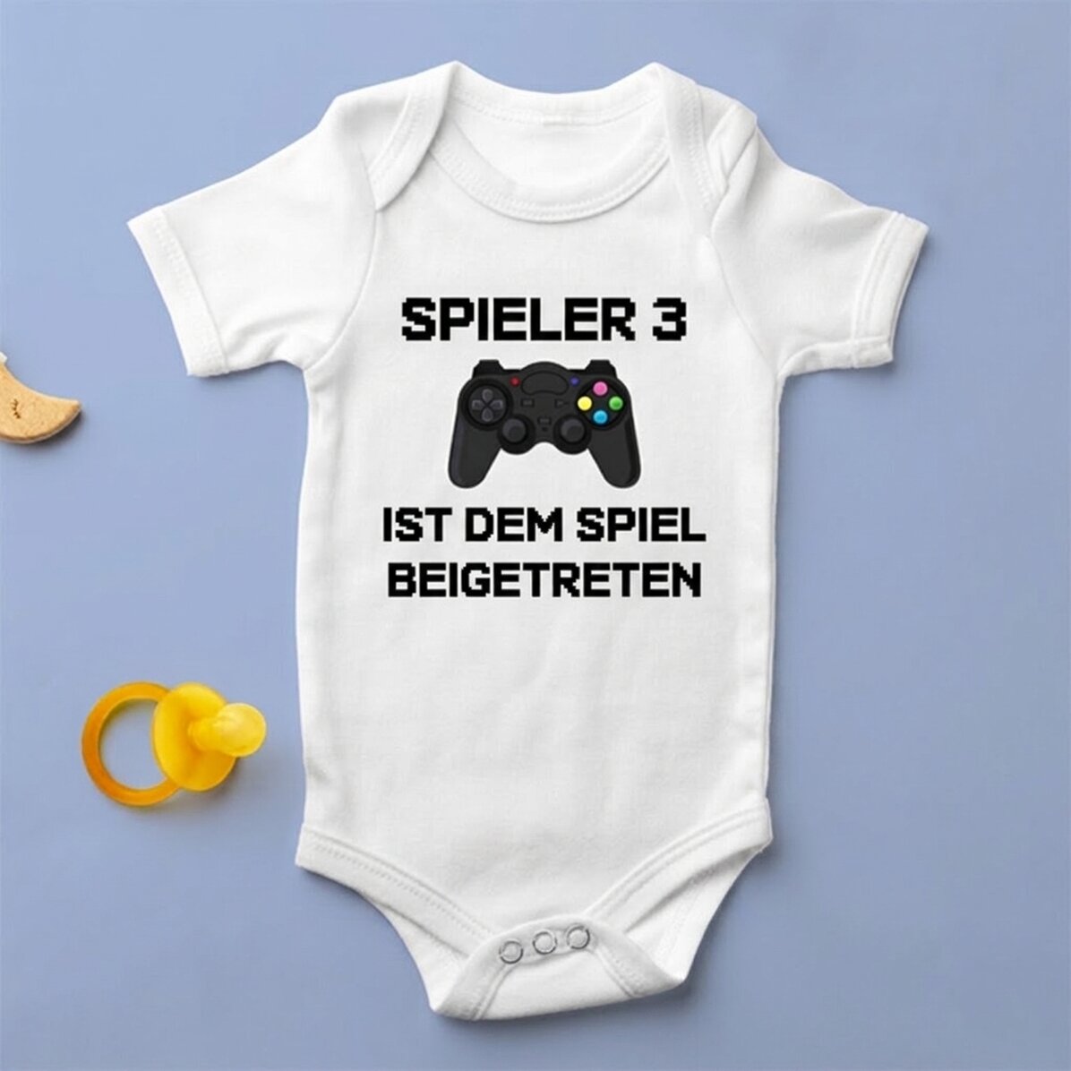 Personalisierter Baby-Body mit Aufdruck – Player