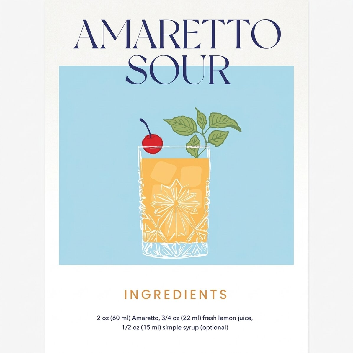 Poster „Amaretto Sour“