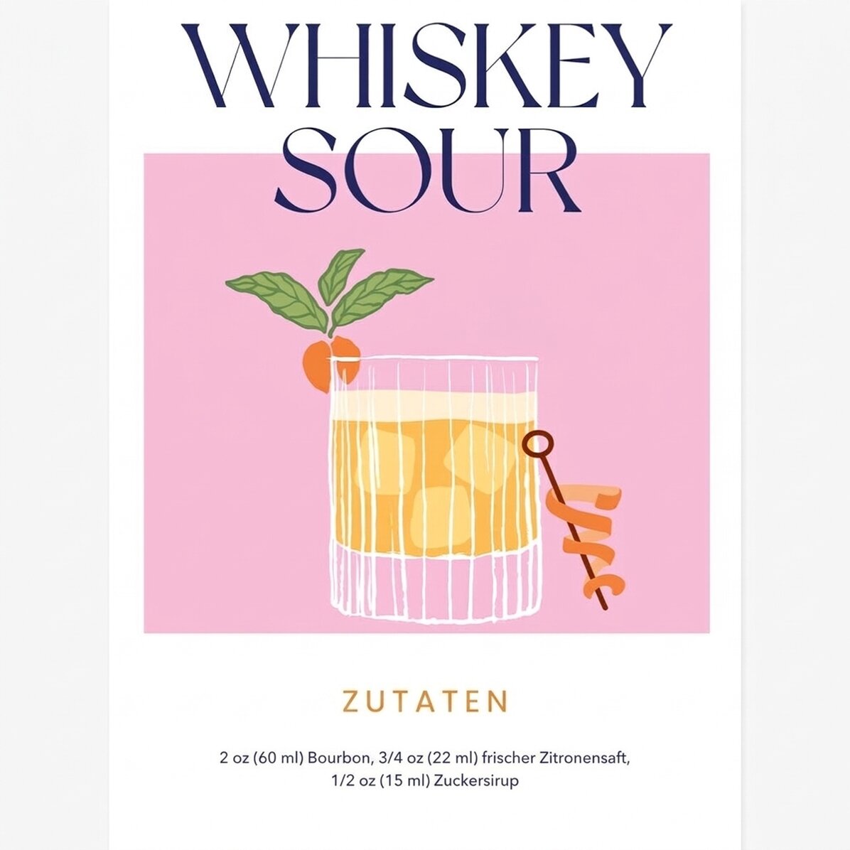 Poster „Whiskey Sour“