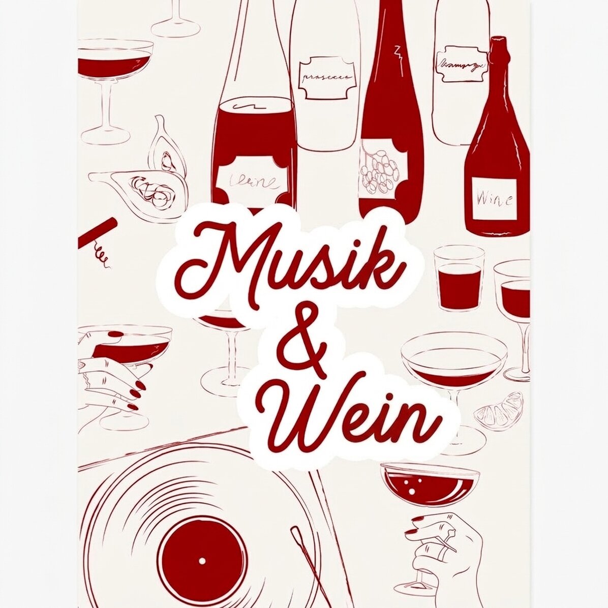 Poster „Musik & Wein“