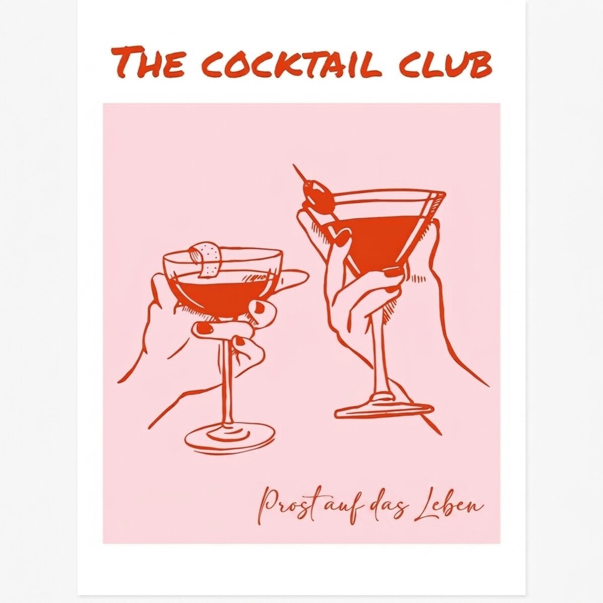 Poster „The Cocktail Club“