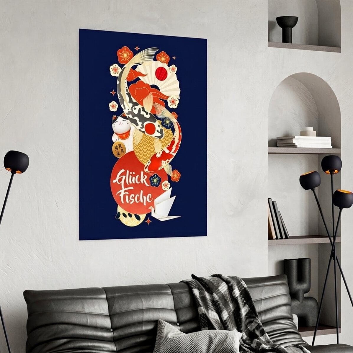Poster „Japanische Elemente“