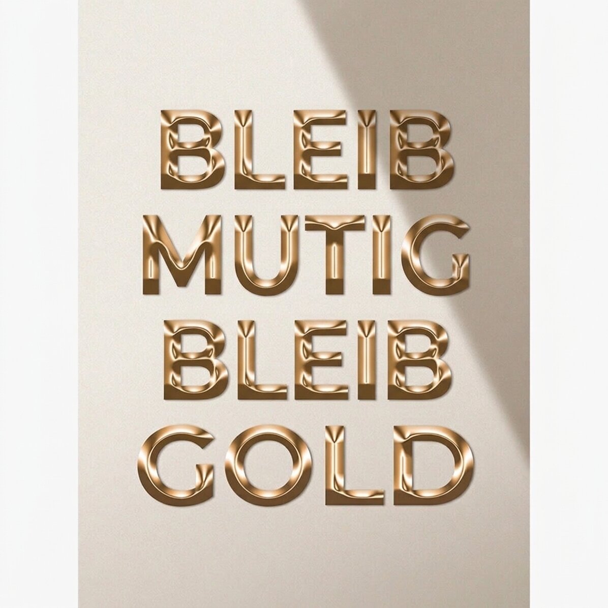 Poster „Stay Bold Stay Gold“