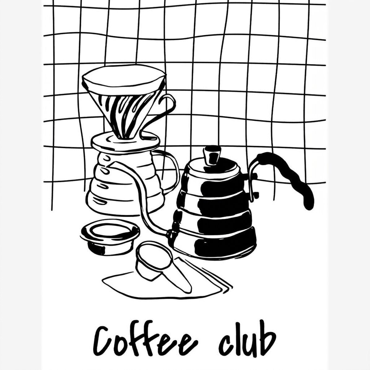 Poster „Coffee Club“