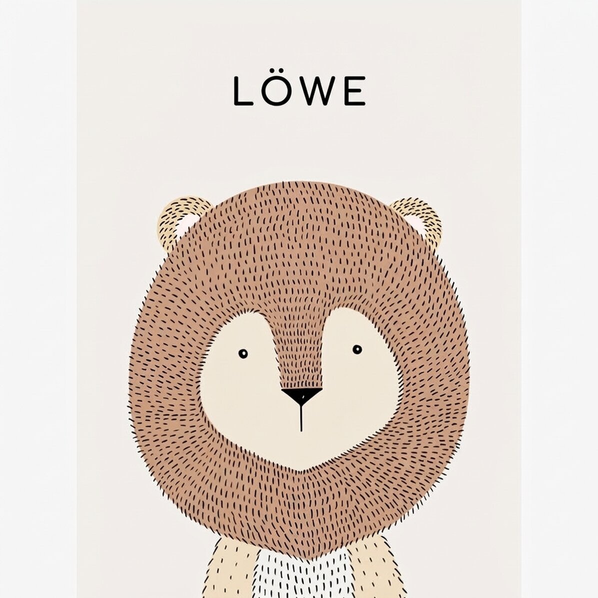 Poster „Löwe“