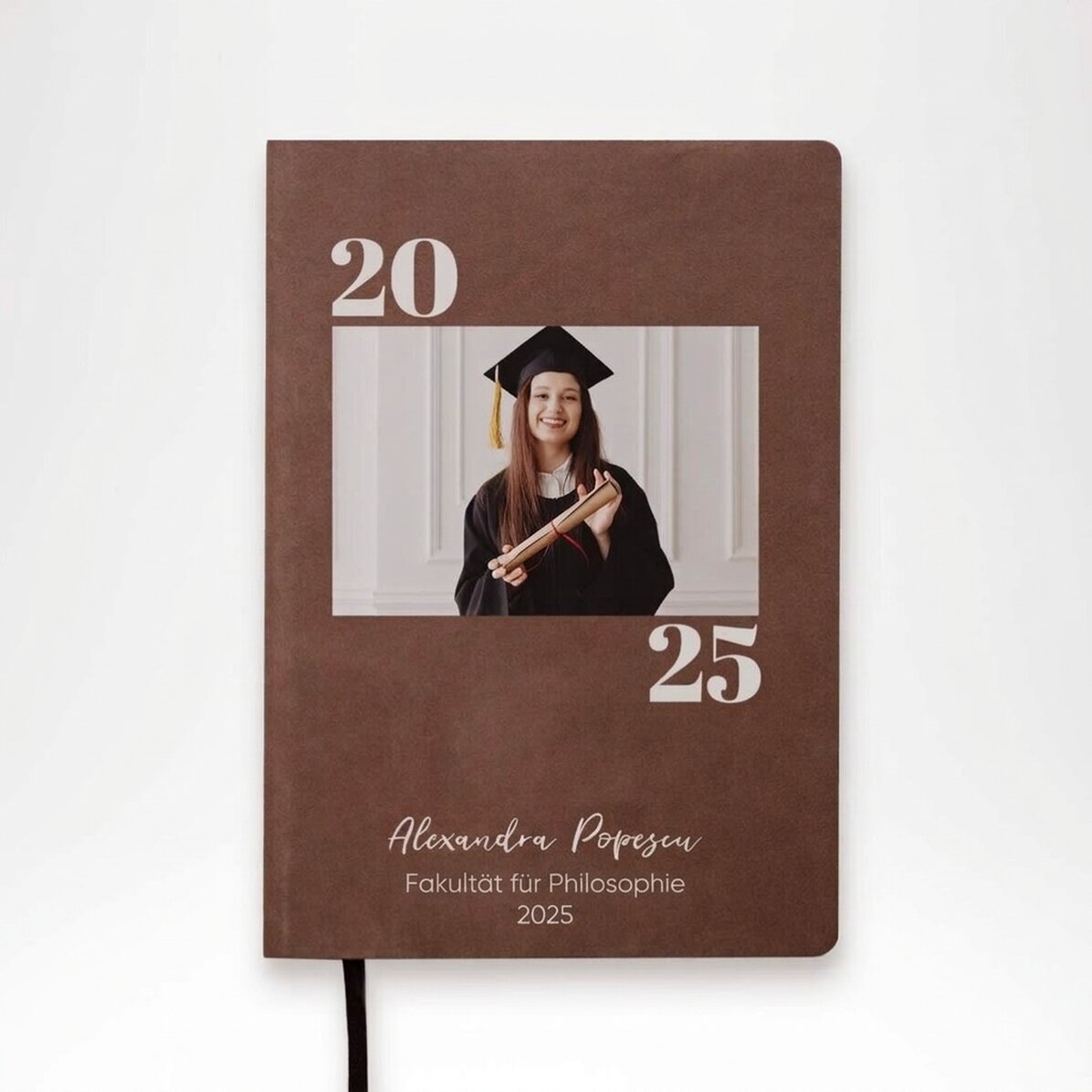 Personalisierter Terminkalender mit Foto und Widmung – Schulabschluss