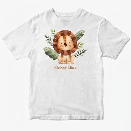 Personalisiertes Baumwoll-T-Shirt für Kinder – Little Lion