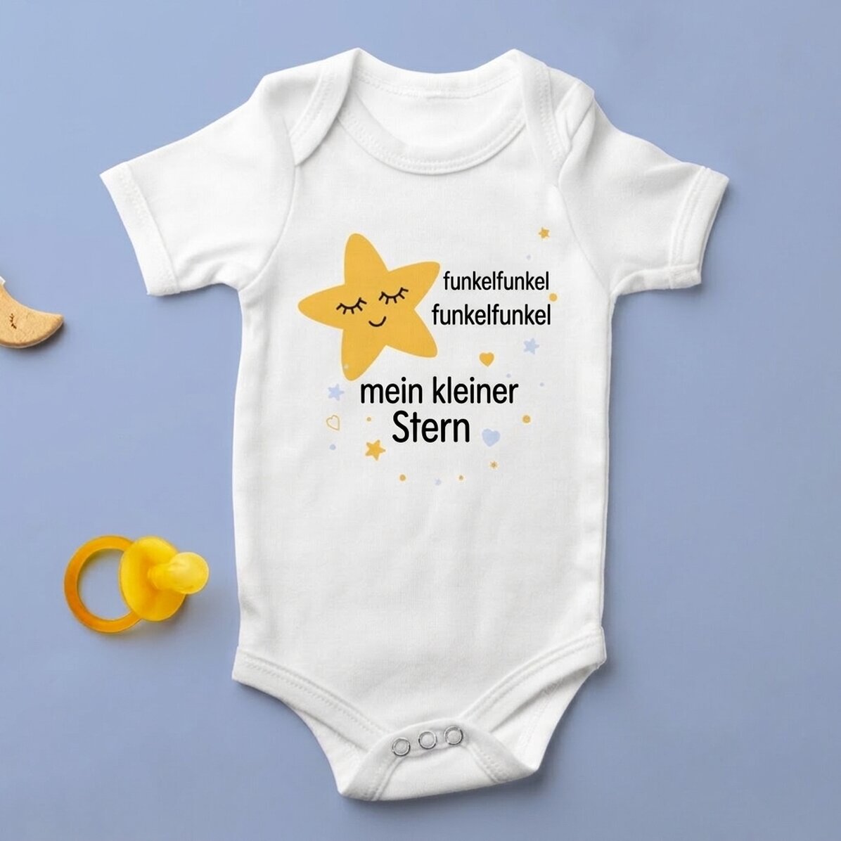 Personalisierter Baby-Body mit Aufdruck – Little Star