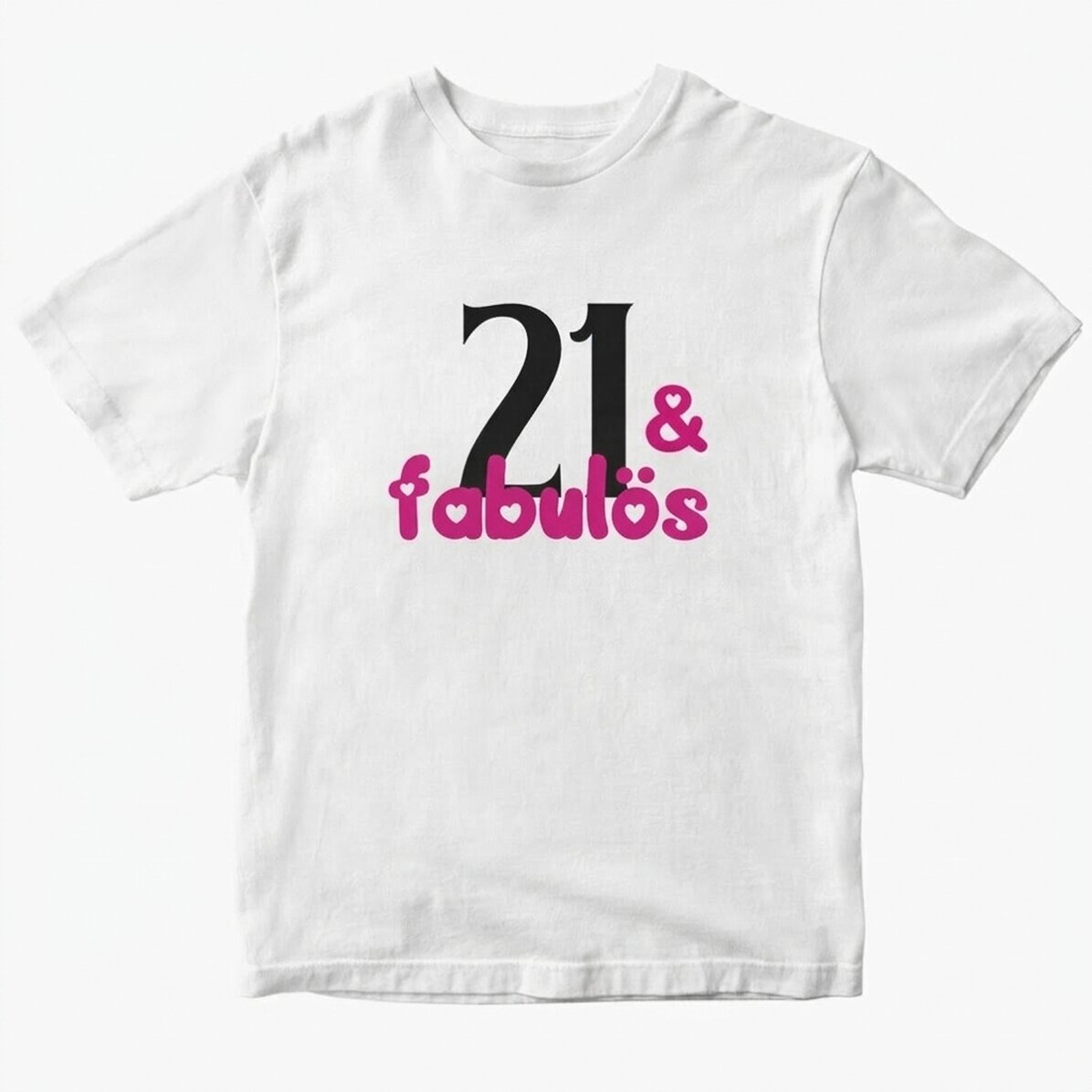 Personalisiertes Baumwoll-T-Shirt mit Aufdruck – Fabulous