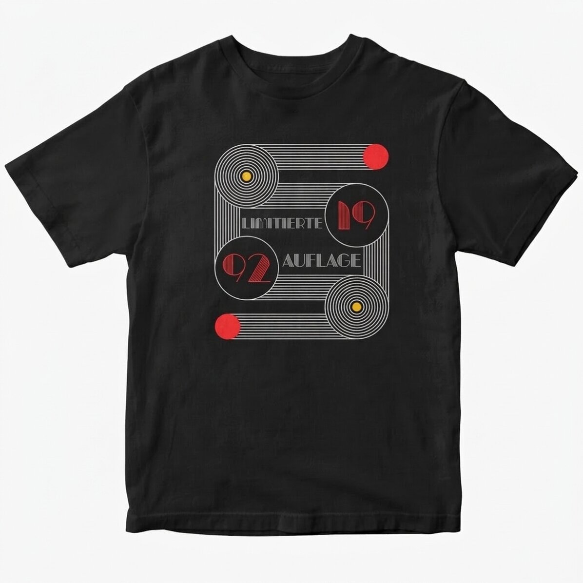 Personalisiertes Baumwoll-T-Shirt mit Aufdruck – Bauhaus Birthday
