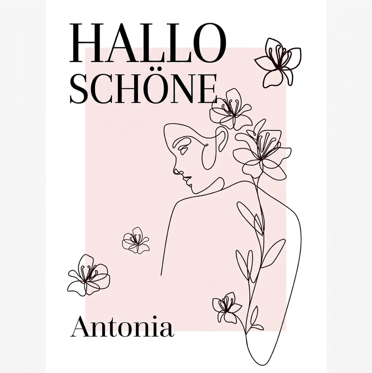 Individuell gestaltetes Poster mit Text – Ciao Bella