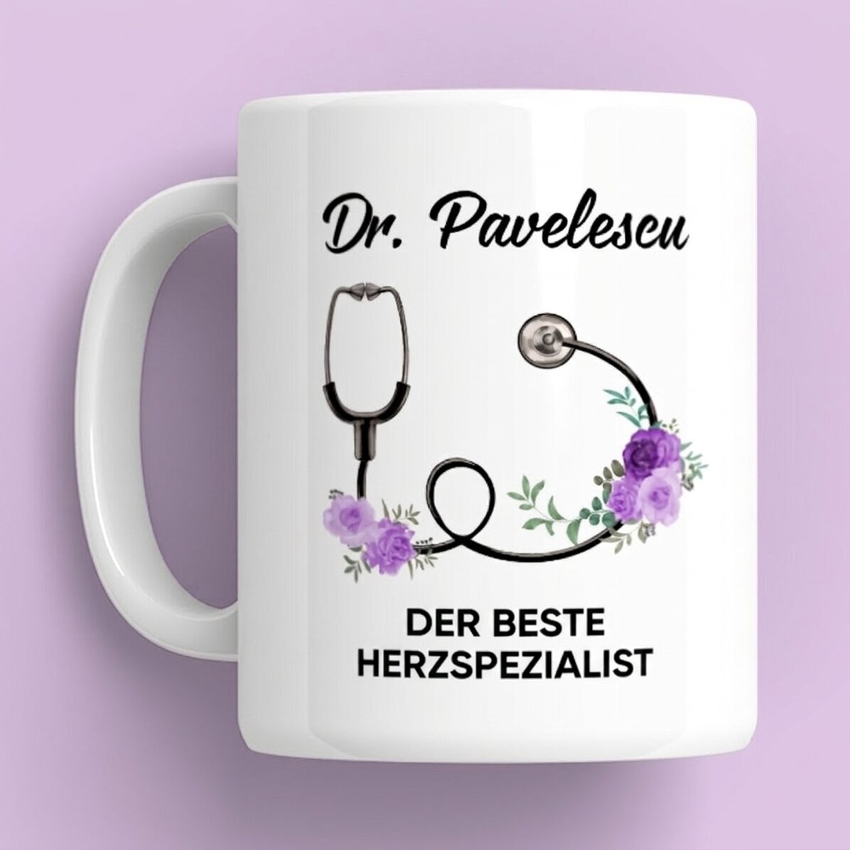 Personalisierte Tasse mit Aufdruck – Der beste Arzt