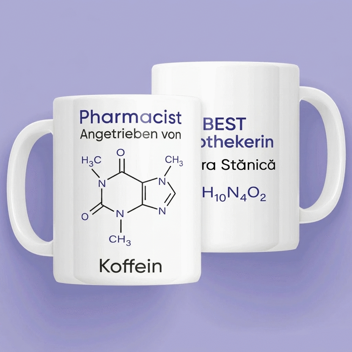 Personalisierte Tasse mit Text – Apotheker