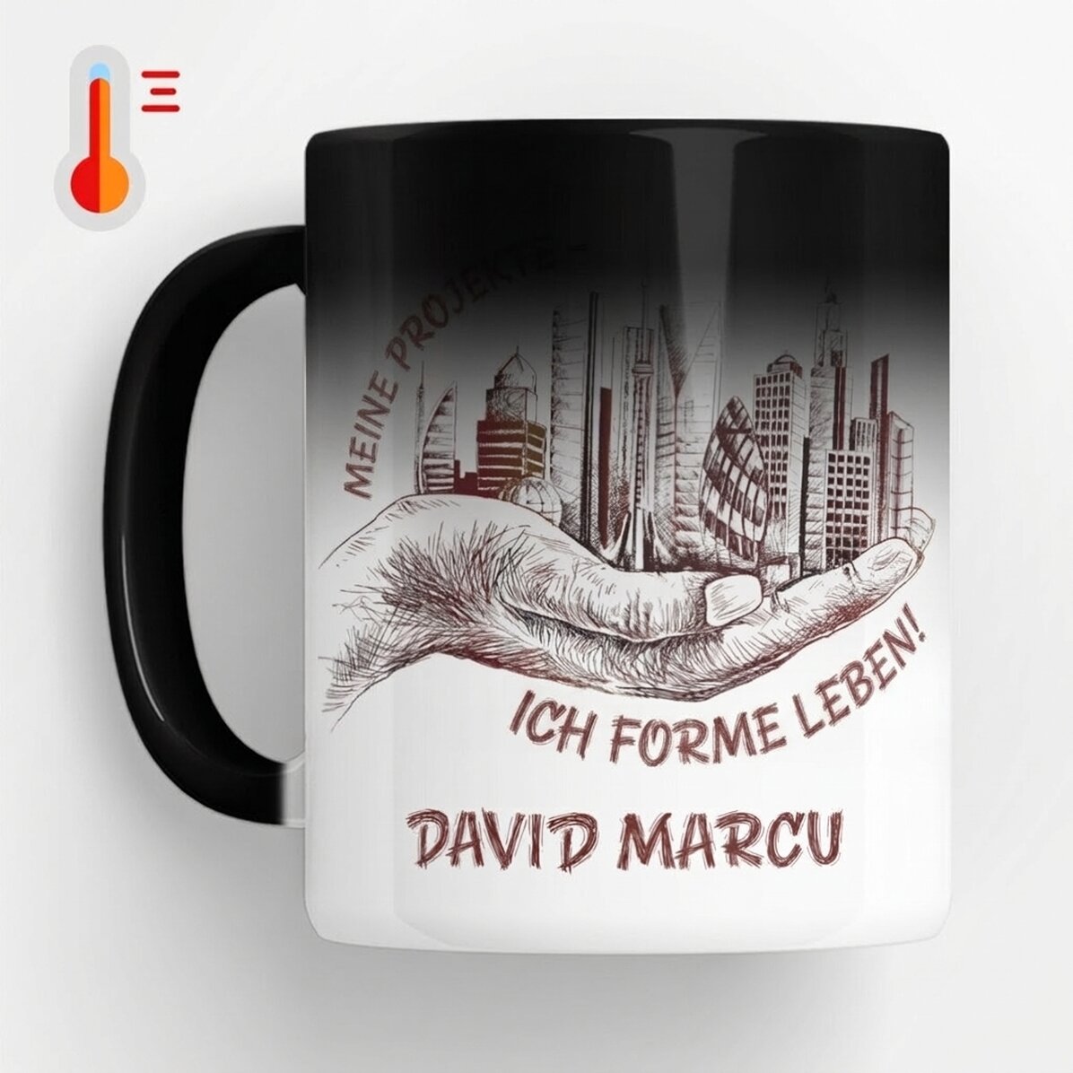 Personalisierte Zaubertasse mit Text – Architekt