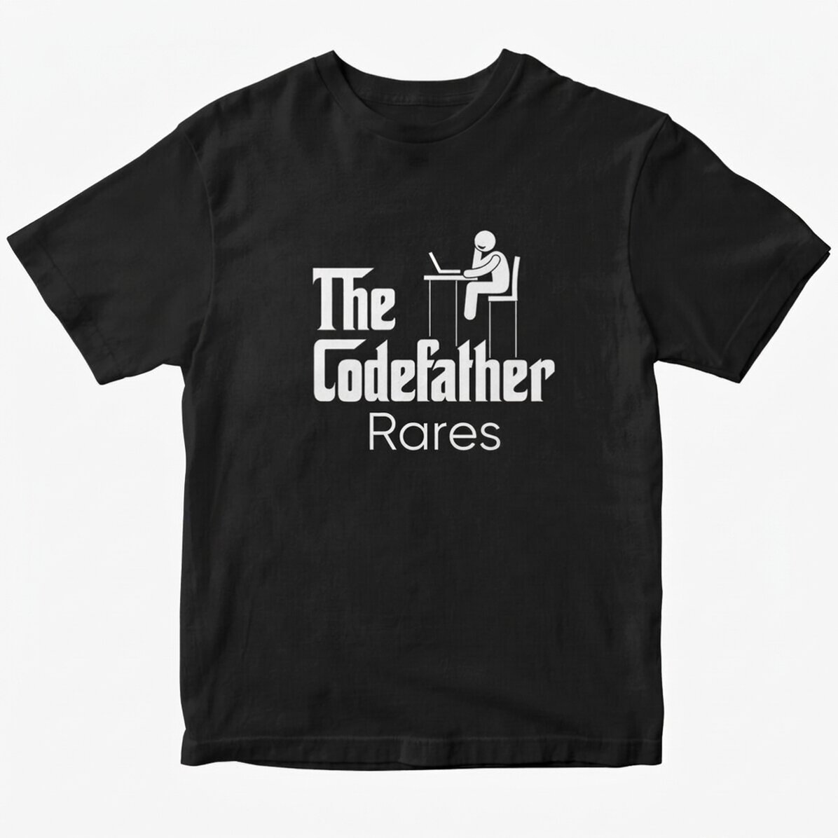 Personalisiertes Baumwoll-T-Shirt mit Aufdruck – The Codefather