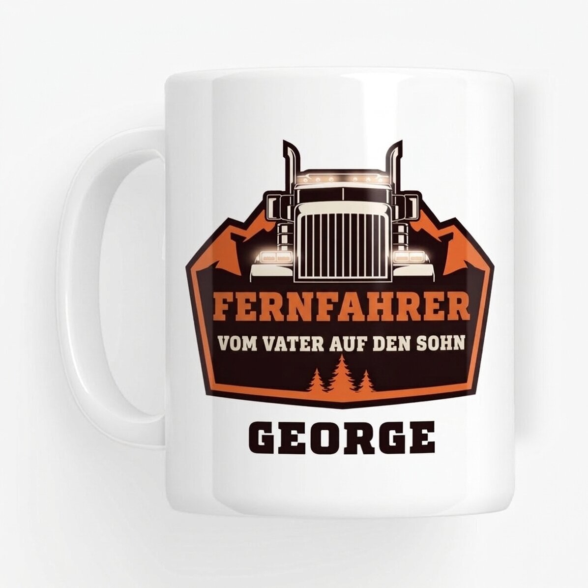 Personalisierte Tasse mit Aufdruck – Lkw-Fahrer