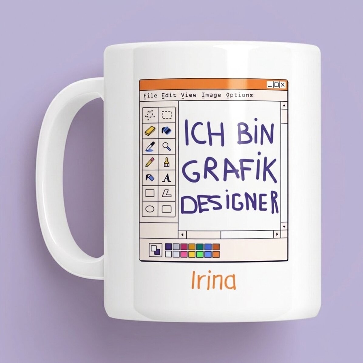 Personalisierte Tasse mit Namen – Grafikdesigner