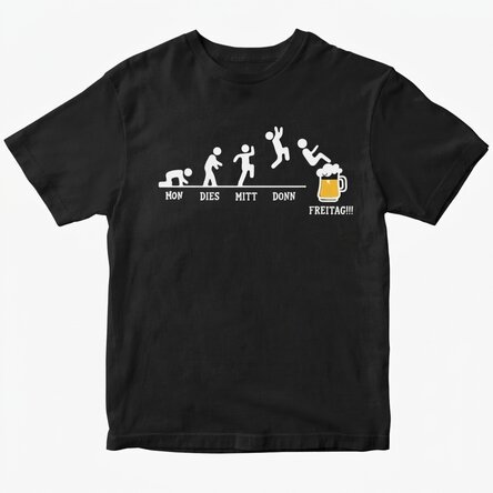 Personalisiertes Baumwoll-T-Shirt – Beer Time