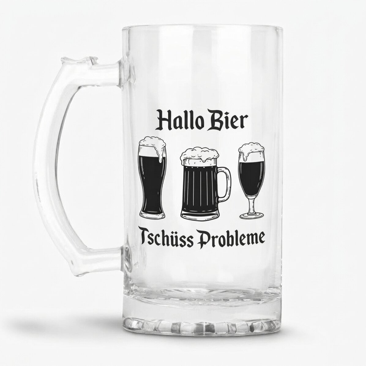 Personalisierter Bierkrug mit Botschaft – Hello Beer