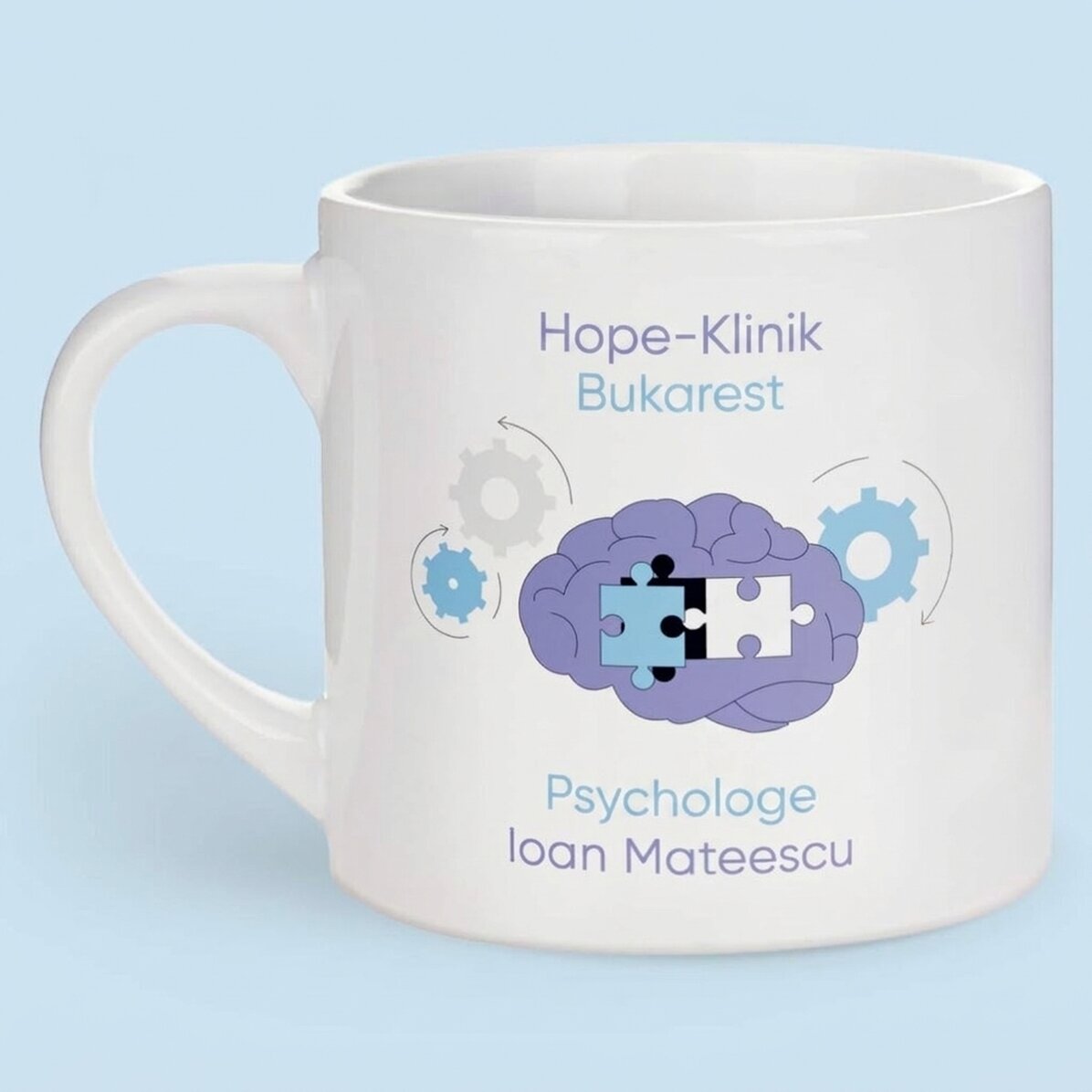 Personalisierte Espressotasse mit Aufdruck – Psychologe