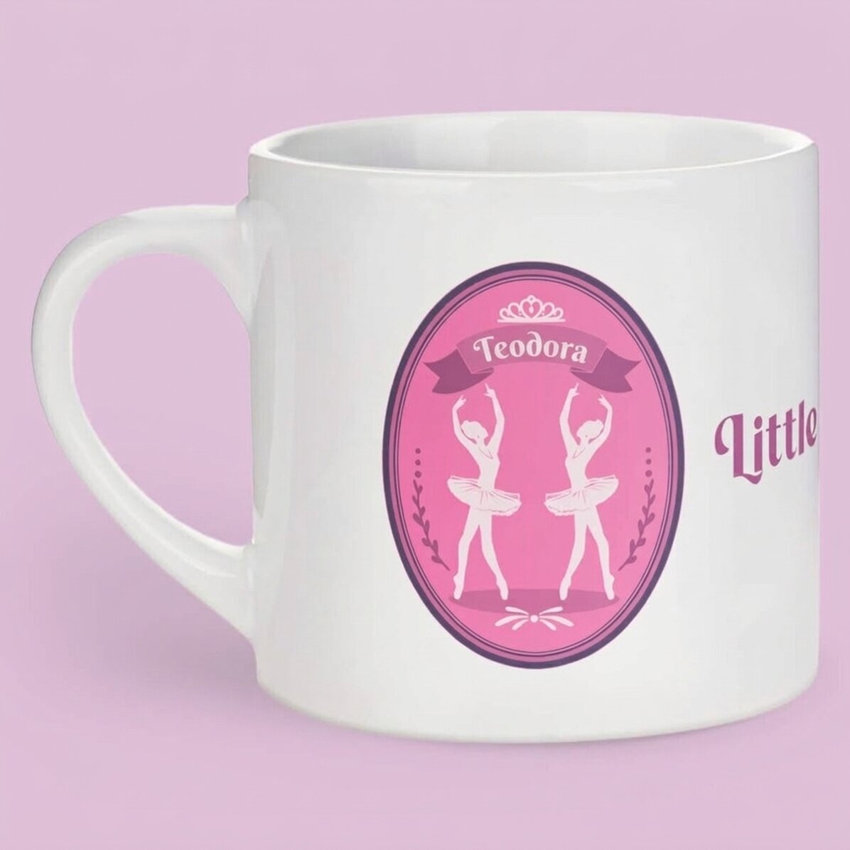 Personalisierter Kinderbecher mit Aufdruck – „Little Ballerina“