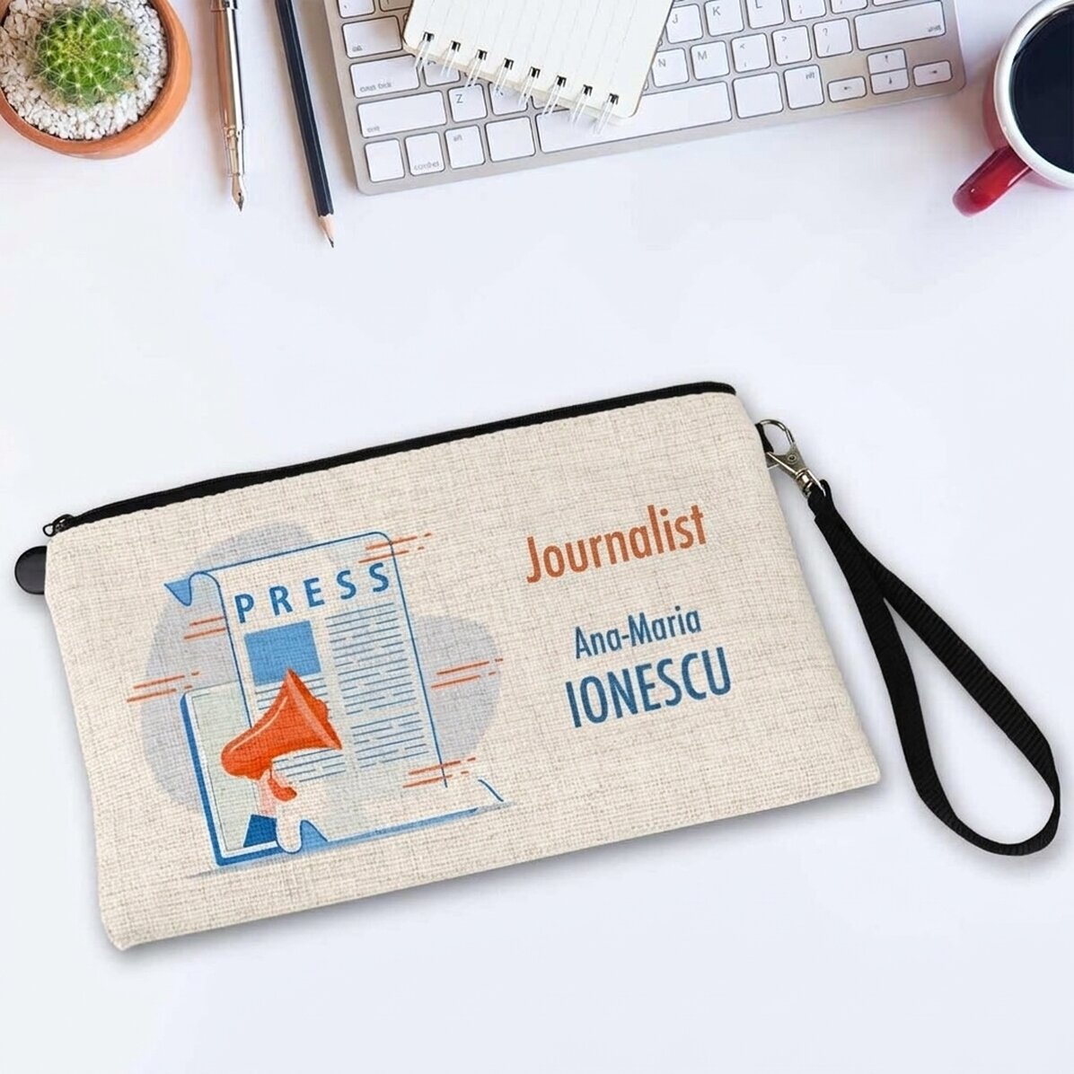 Individuell beschriftetes Zubehörset für Journalisten