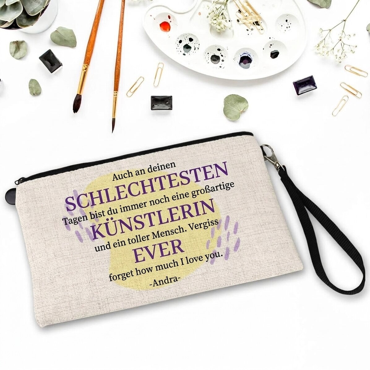 Individuell mit Text gestaltetes Zubehörset – Artist