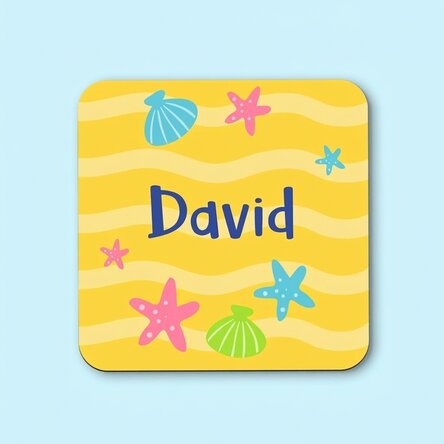 Personalisierter Untersetzer mit Text für Kinder – Summer