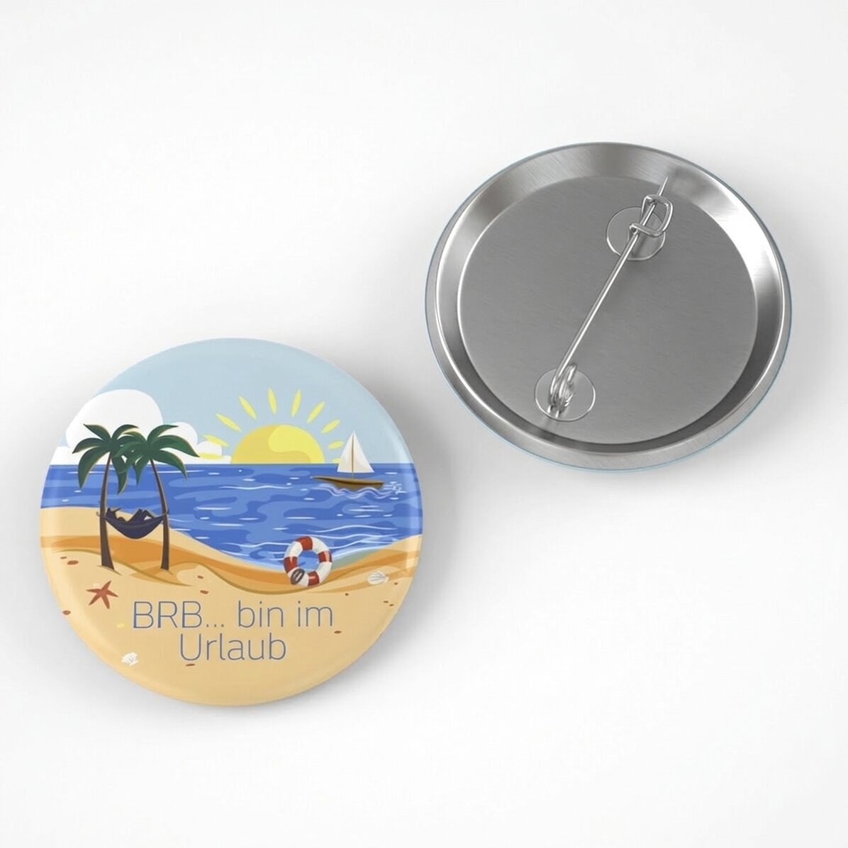 Personalisiertes Button mit Botschaft – Summer