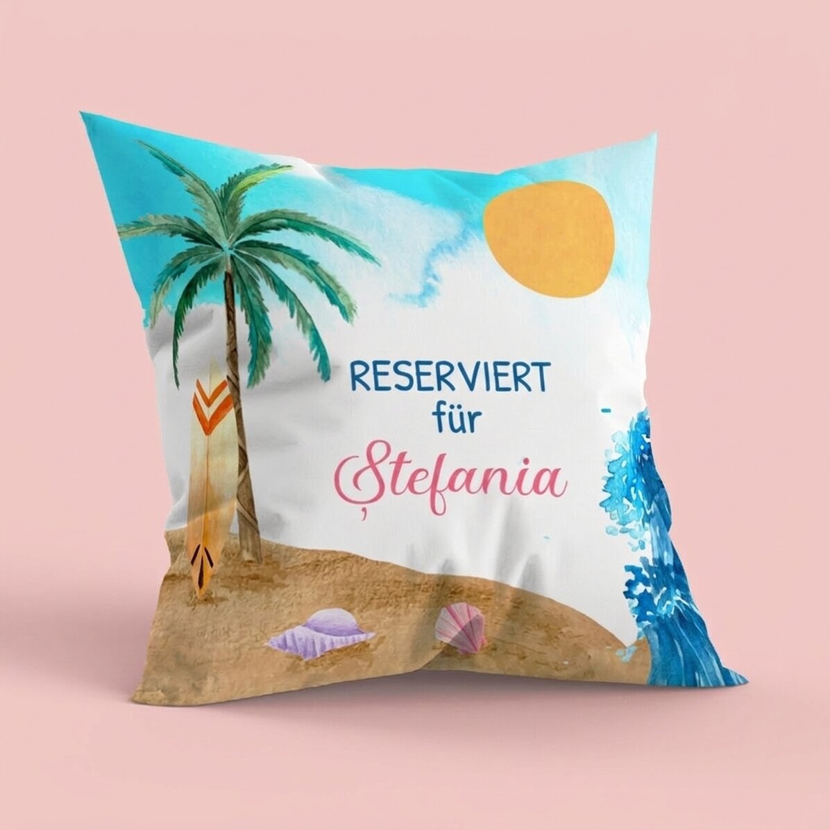 Personalisiertes Kissen mit Botschaft – Summer