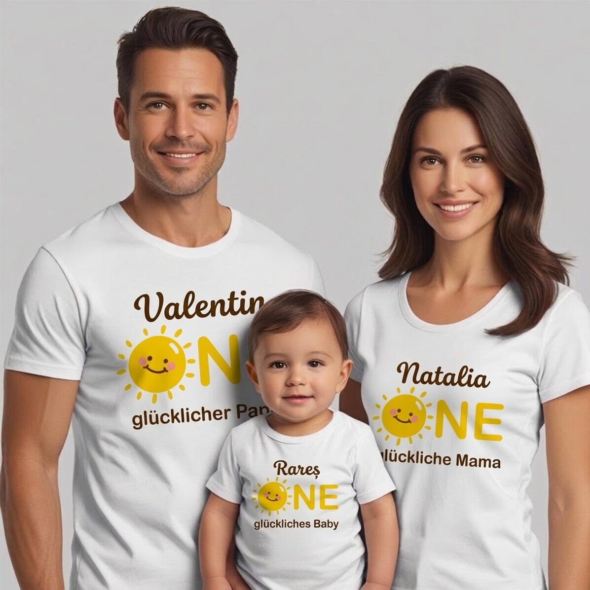 Personalisiertes Baumwoll-T-Shirt für Kinder/Erwachsene – One
