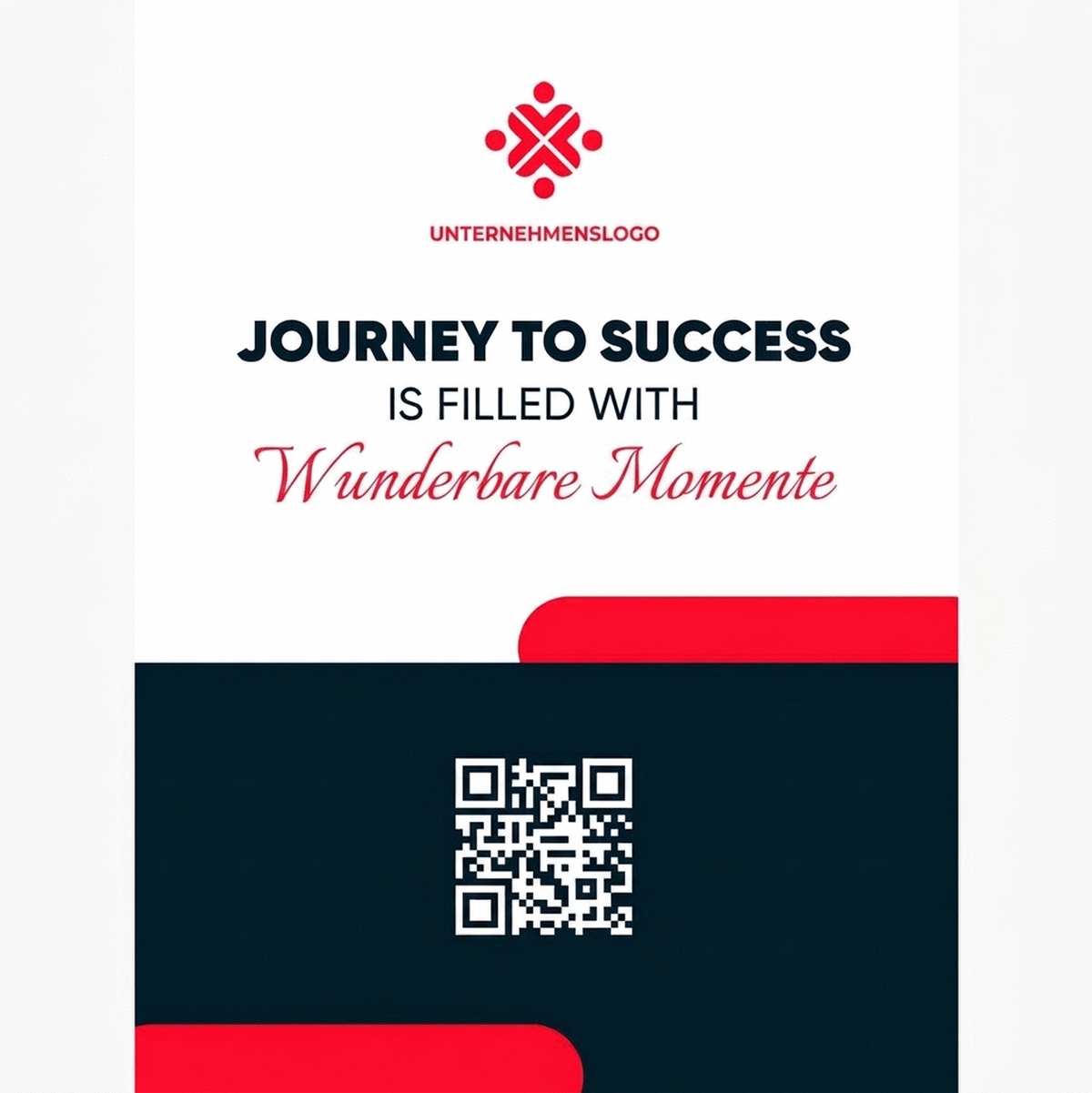 Individuell gestaltetes Poster mit Text und Logo – Journey