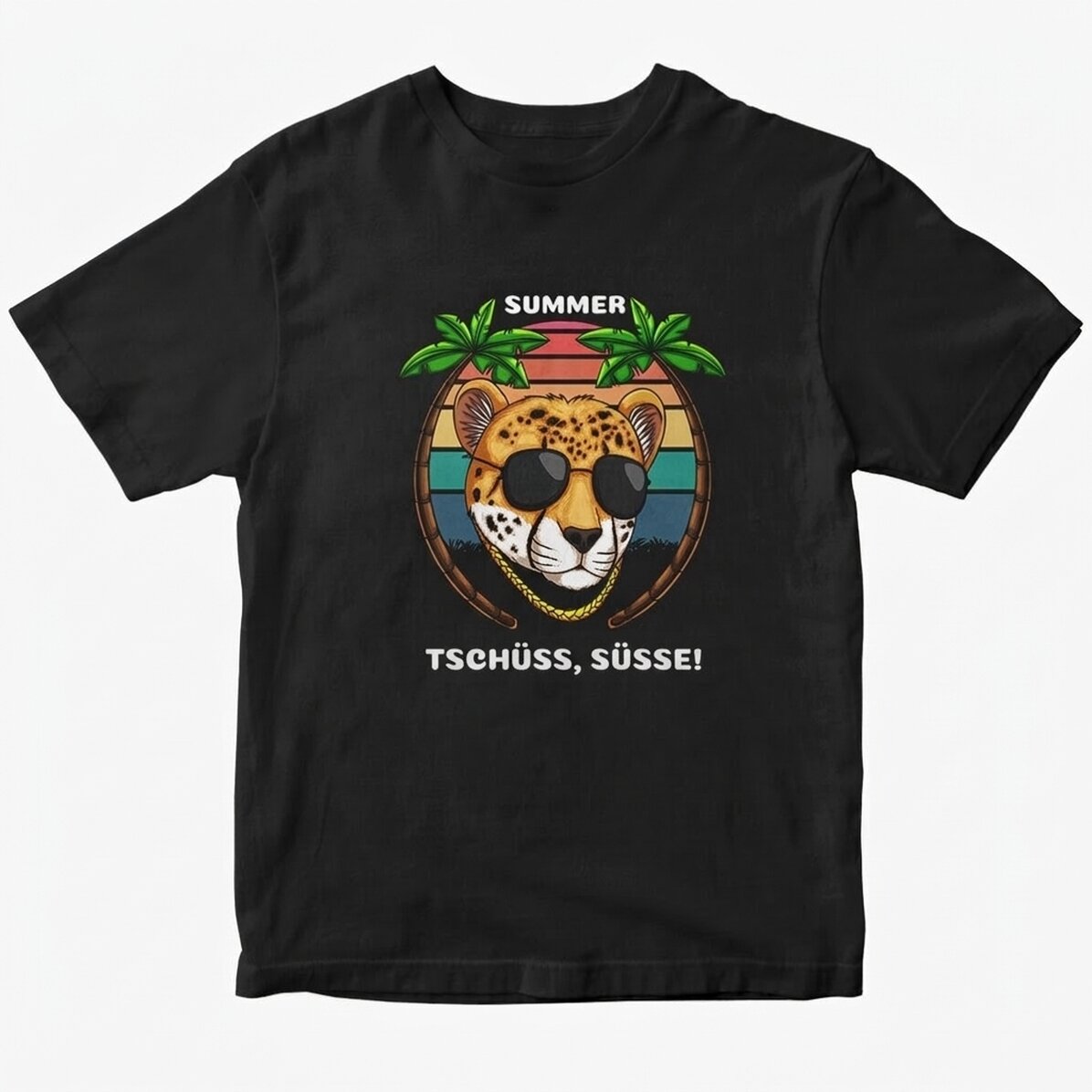 Personalisiertes Baumwoll-T-Shirt mit Aufdruck – Jaguar-Style