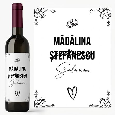 Wein mit persönlichem Namensaufdruck – Wedding Name