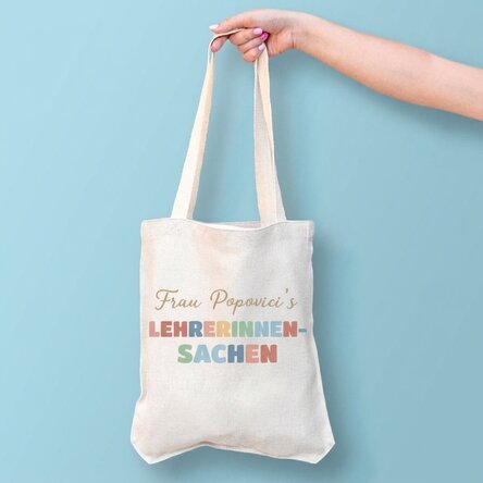 Personalisierte Tasche mit Aufdruck – Teacher's Stuff
