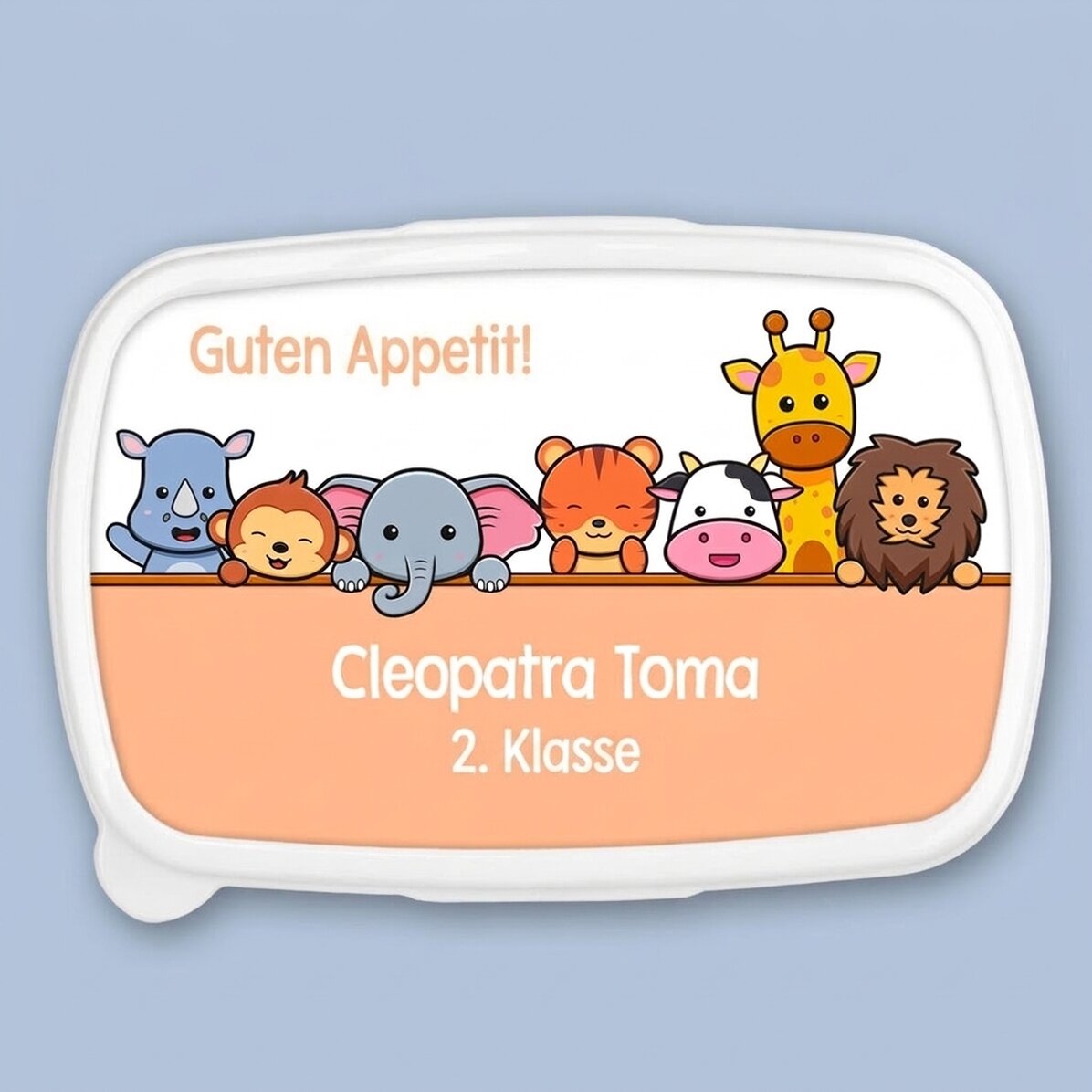 Lunchbox, personalisierte Auflaufform mit Text – Tiere