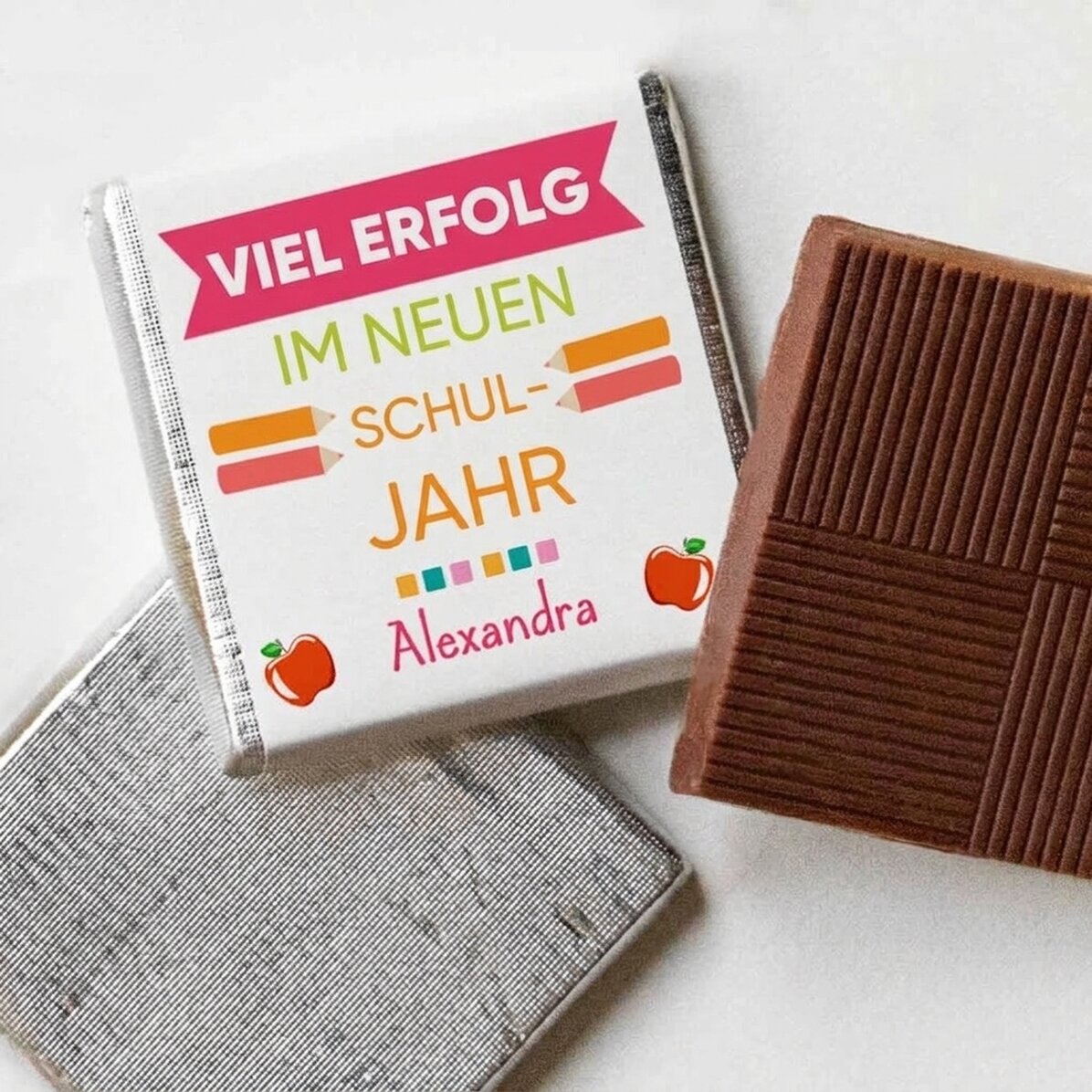 Personalisierte Mini-Schokolade mit Aufdruck – „Erfolg“