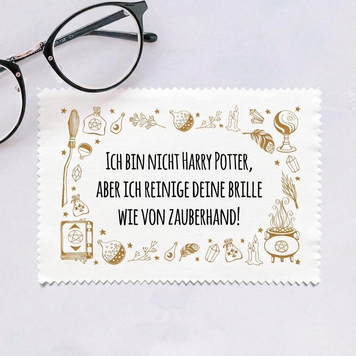Individuell gestaltetes Reinigungstuch für Bildschirme/Brillen – Magie