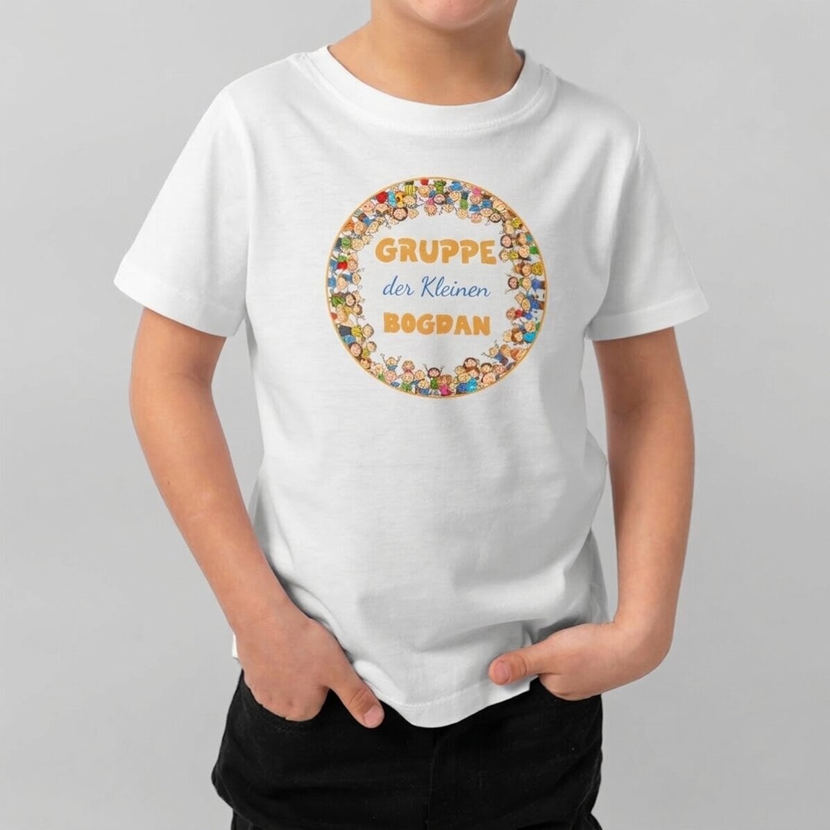 Personalisiertes Baumwoll-T-Shirt für Kinder mit Aufdruck – Copilasi