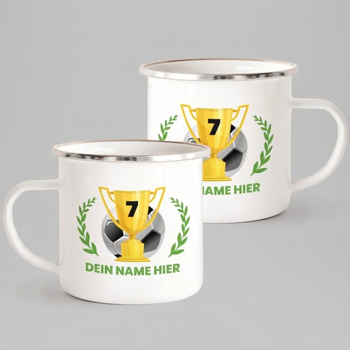 Personalisierter Emaillebecher mit Botschaft – Campion