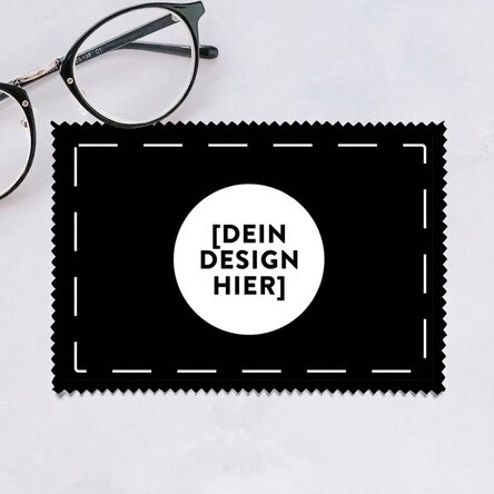 Individuell gestaltetes Reinigungstuch mit deinem Motiv zum Reinigen von Bildschirmen und Brillen