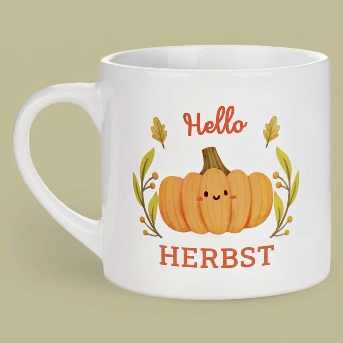Personalisierte Espressotasse mit Aufdruck – Herbst