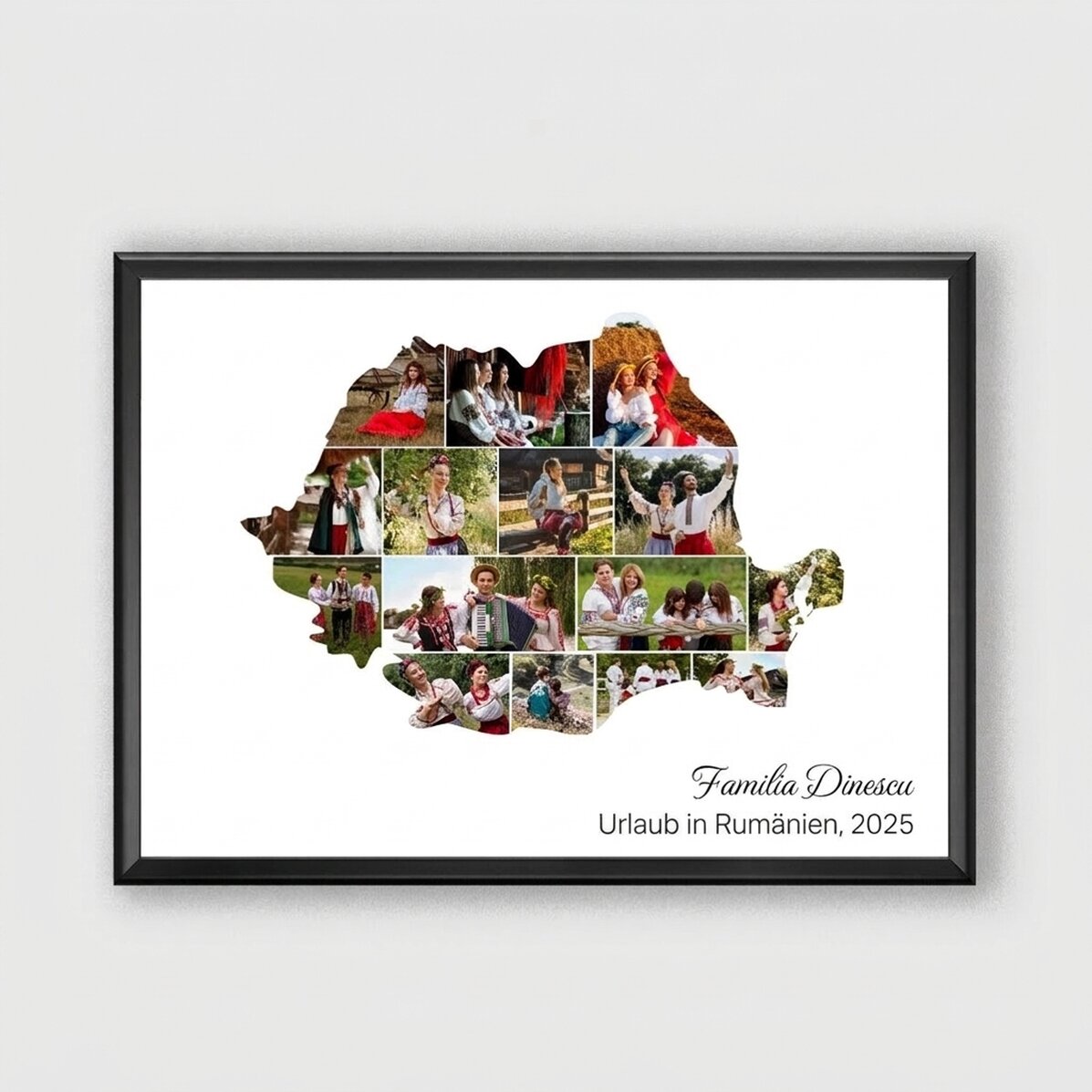 Individuell gestaltetes Bild mit 15 Fotos und Text – Rumänien
