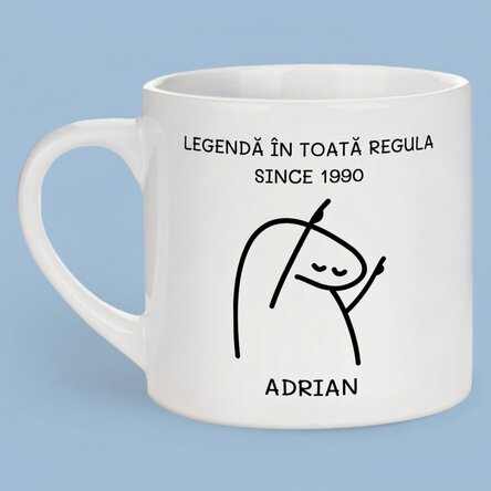 Personalisierte Espressotasse mit Schriftzug – Legend