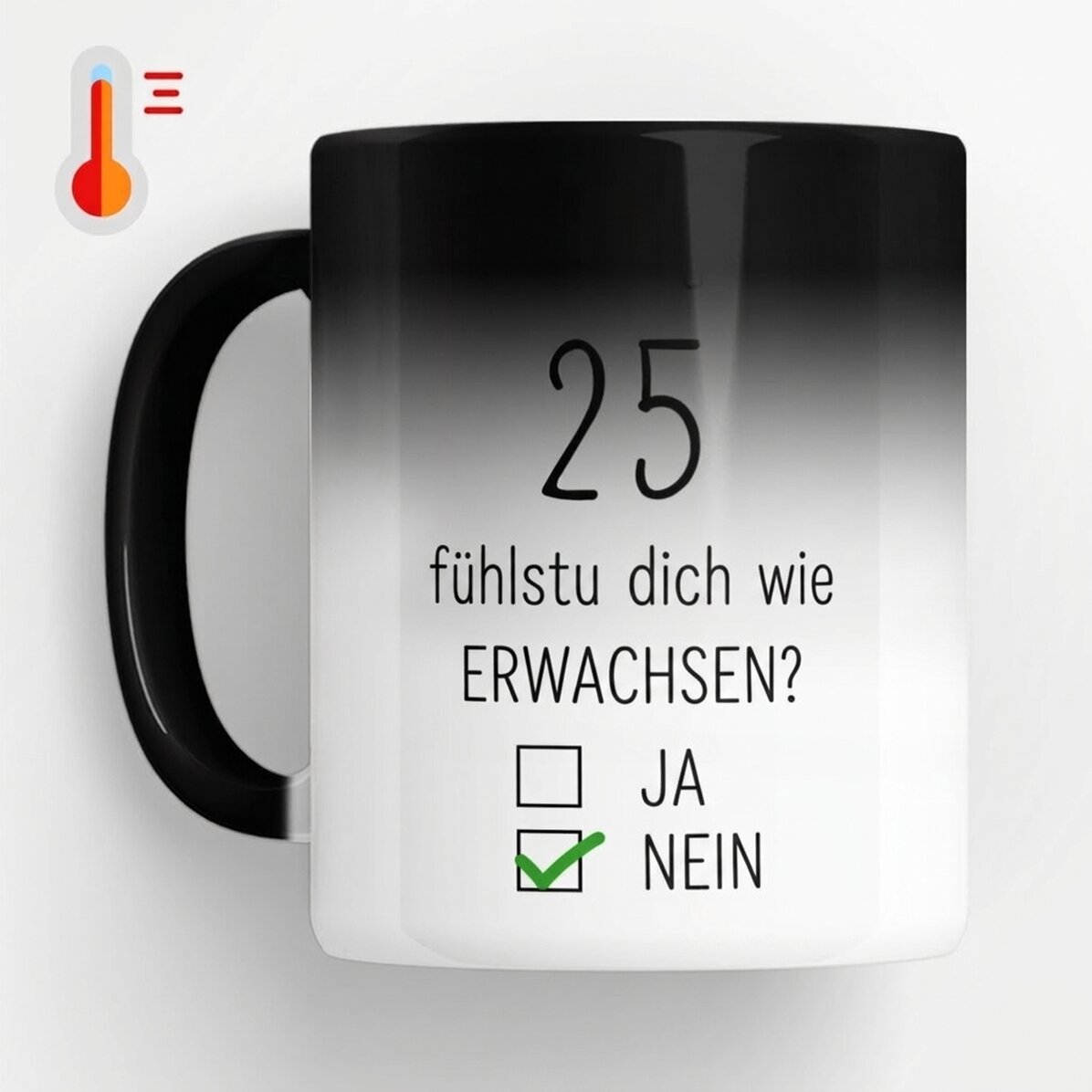Personalisierte Zaubertasse mit Botschaft – Geburtstag