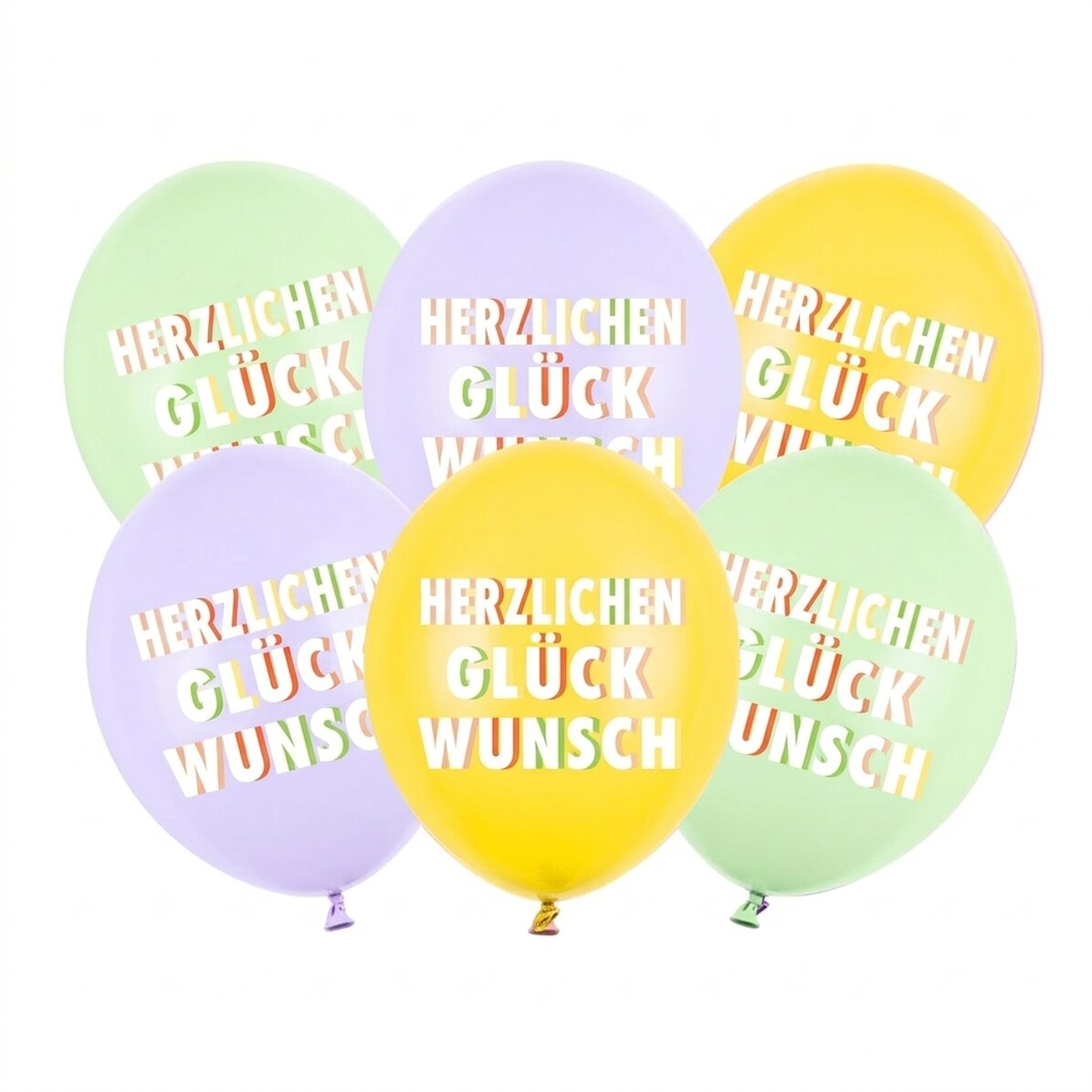6er-Set Luftballons – Happy Birthday!